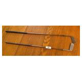 Two Antique Golf Clubs