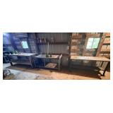 3 Old Work Tables & Bottles
