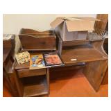 Wood Desk & Misc.