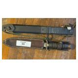 Two Military Style Fixed Blade Knives