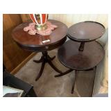 Two Duncan Phyfe Style Tables