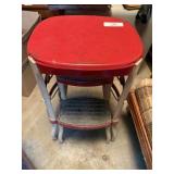 Vintage Red Cosco Step Stool
