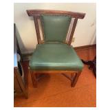 Vintage Leather Seat Side Chair