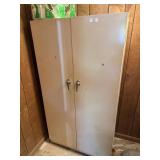 Metal Storage Cabinet & Contents