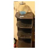 Corner Shelf & Glass Jar