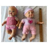 Adorable Sweet Heart & Lace Twin Baby Doll Set
