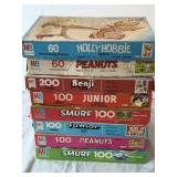 Vintage Milton Bradley Kids Puzzle Lot: 8-Pack