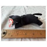 TY Beanie Baby Zip the Black Cat