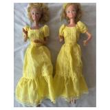 Vintage 1981 Magic Curl Barbie Doll Twin Lot