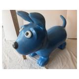 Waddle Inflatable Blue Dog Hopper Ride-On Toy