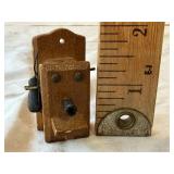 Vintage Miniature Wooden Phone