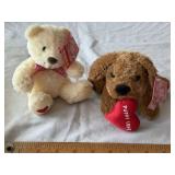 Fiesta Teddy Bear & Puppy Plush Pair
