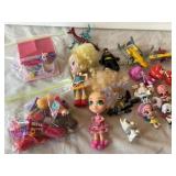 Huge Mixed Toy Lot: Dolls, Figures & Planes