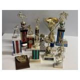 13-Piece Vintage Sports Trophy Collection Set
