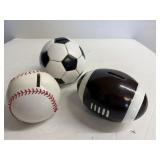 Sports Ball Coin Bank Set