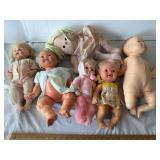 Vintage Baby Doll Lot: Retro Vinyl & Fabric Dolls