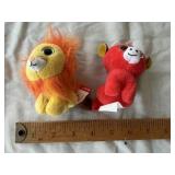 TY Beanie Boos Bushy & Snort Clip Plush Pair