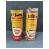 2 Wilson Tennis Balls Tins