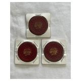 3 Rare Bakelite Poker Chips