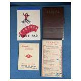 4 Canasta Score Card Pads