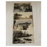 8 Vintage Real Photo Postcards