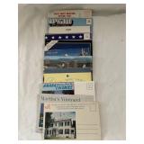 11 Vintage Folder Postcards
