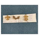 3 Boy Scout Rank Pins