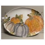 Large Oval Vietri Pumpkin Platter