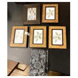 5 Picture Frames & Thirty-One Notepad Book