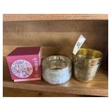 2 Decorative Votive Holders & Mini Puzzle