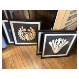 4 Framed Fashion Prints