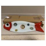 Red Fish Tray