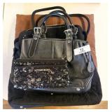 3 Assorted Handbags & Seat Cushion