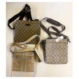 2 Coach Purses & 1 Gucci Purse