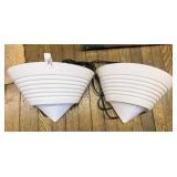 2 Plastic Wall Zapper Insect Light Sconces