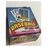 1989 Topps Baseball Wax Pack and Display Box Lot