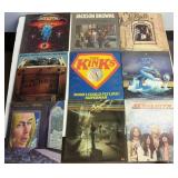 9 Classic Rock Vinyl Record Collection