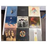 9 Vintage Eagles & ELO Classic Rock Vinyl Lot