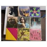 9 Classic Rock & Folk Vintage Vinyl Lot
