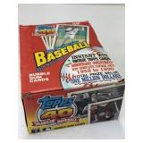 1991 Topps Baseball Wax Pack and Display Box Lot
