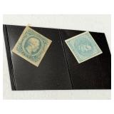 Confederate States Civil War Stamp 2-Piece Lot