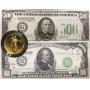 GOLD, SILVER DOLLARS, $1,000 BILL & LOTS OF GRADED COINS