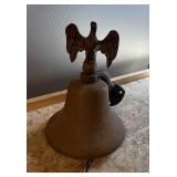 Brass Bell W/ Eagle Topper