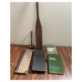 Wood Paddle-Gavel & Ephemera