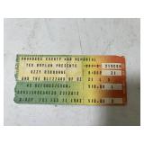 1983 Ozzy Osbourne Ticket Stub