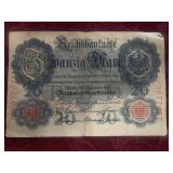 German 20 Mark Reichsbanknote (1914)