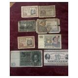 Early 20th Century Foreign Currency