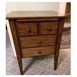 Solid Wood 4-Drawer Side Stand