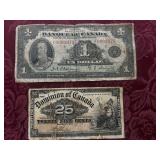 1900 & 1935 Canadian Bills