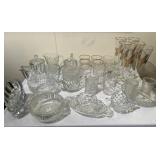 Pressed / Cut Glass Assortment